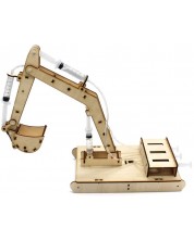 Set din lemn Acool Toy - DIY Excavator hidraulic -1