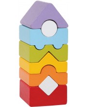 Turn de echilibru din lemn Cubika, 8 piese -1