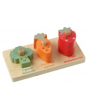 Jucărie de sortare din lemn Orange Tree Toys - Legume -1