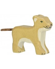 Figurină din lemn Holztiger - Leu mic în picioare -1