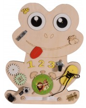 Tablă de lemn Montessori - Moni Toys - Broască -1