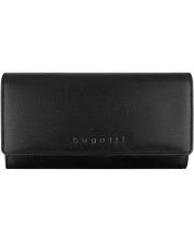 Portofel de dama din piele Bugatti Bella - RFID Protecţie, negru