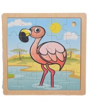 Puzzle din lemn Eichhorn - Flamingo