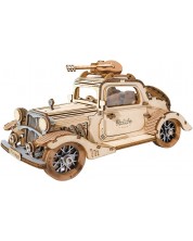 Puzzle 3D din lemn Robo Time din 164 de piese - Mașină vintage -1