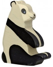 Figura din lemn Holztiger - Panda șezând