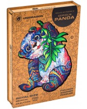 Puzzle din lemn Unidragon din 700 de piese - Panda draguta  (marimea RS) -1