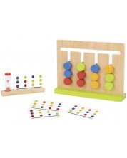 Joc de logică din lemn Tooky Toy - Culori -1