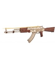 Puzzle 3D din lemn Robo Time din 315 de piese - pușcă de asalt AK-47 -1