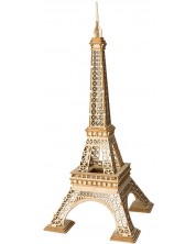 Puzzle 3D din lemn Robo Time de 121 de piese -turnul Eiffel