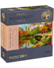 Puzzle din lemn Trefl din 500+1 de piese - Central Park, New York -1