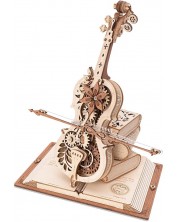 Puzzle 3D din lemn Robo Time din 199 de piese - Violoncel magic