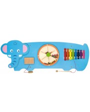 Jucărie de perete din lemn Viga - Elefant -1