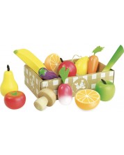 Vilac Set din lemn - Fructe și legume