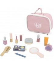 Set din lemn  Viga Polar B - Accesorii cosmetice cu geantă de toaletă