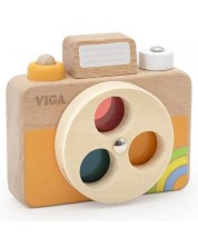 Aparat foto pentru copii din lemn Viga Toys - Cu filtre de culoare