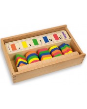 Joc de logică din lemn Andreu toys - Forme si culori -1