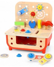 Tooky Toy Set atelier de instrumente din lemn -1
