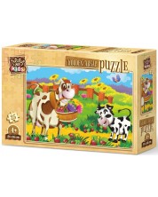 Puzzle din lemn Ravensburger din 25 de piese - Romantism în pădure