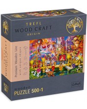 Puzzle din lemn Trefl din 500+1 de piese - O lume magica -1