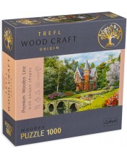 Puzzle din lemn Trefl din 1000 de piese - Casa victoriana -1