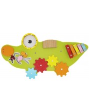 Acool Toy Jucărie de perete senzorială din lemn - Crocodil -1