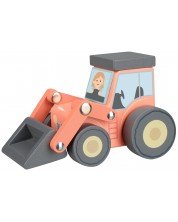 Jucărie din lemn Orange Tree Toys - Tractor cu încărcător -1