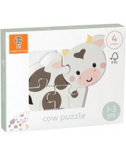 Puzzle din lemn   Orange Tree Toys - vacă