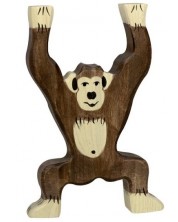 Figura din lemn Holztiger - Cimpanzeu în picioare -1