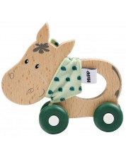 Jucărie de împins din lemn Eichhorn HIPP - Donkey
