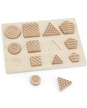Puzzle senzorial din lemn Andreu toys - Forme