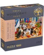 Puzzle din lemn Trefl din 1000 de piese - Prietenia cainilor -1