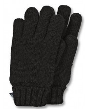 Mănuși tricotate pentru copii Sterntaler - 7-8 ani, negre -1