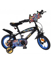 Bicicletă pentru copii cu roți ajutătoare E&L cycles - Batman, 12'' - imagine 1
