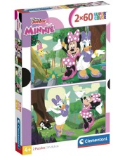 Puzzle pentru copii  Clementoni din 2 x 60 piese - Minnie Mouse