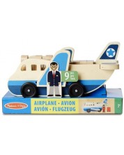 Jucarie din lemn pentru copii Melissa & Doug - Avion cu pasageri