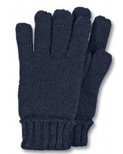 Mănuși tricotate pentru copii Sterntaler - 9-10 ani, albastru închis -1