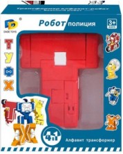 Jucărie pentru copii Raya Toys - Transformator, patrula de pompieri, litera T