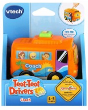 Jucărie Vtech - Mini cărucior, autobuz școlar -1