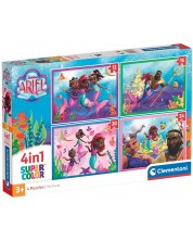 Puzzle pentru copii Clementoni 4 în 1 - Ariel