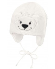 Pălărie de iarnă pentru copii Sterntaler - Bear, 45 cm, 6-9 luni, ecru -1