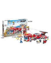 Constructor pentru copii Sonne - Stație de pompieri - NYFD -1