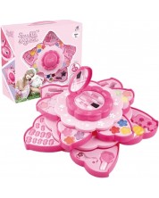 Set de cosmetice pentru copii Raya Toys - Sparkle and Glitter, roz -1