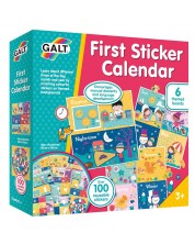 Calendar pentru copii Galt - Primul meu calendar, cu stickere reutilizabile -1