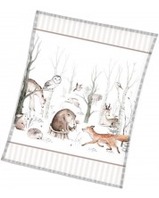 Păturică pentru copii Sonne - Animale sălbatice, 110 x 140 cm