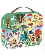 Puzzle pentru copii Janod – Cele 4 anotimpuri, 36 de piese