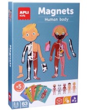 Joc magnetic pentru copii Apli - Corpul uman