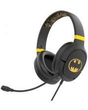 Căști pentru copii OTL Technologies - Pro G1 Batman, negre/galbene