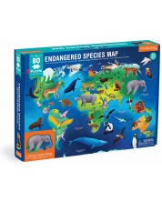 Puzzle pentru copii Mudpuppy din 80 de piese - Specii pe cale de dispariție din întreaga lume -1