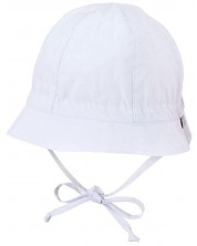 Pălărie de vară pentru copii cu protecție UV 50+ Sterntaler - 43 cm, 5-6 luni, albă -1