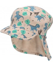 Pălărie de vară pentru copii cu protecție UV 50+ Sterntaler - Cu dinozauri, 47 cm, 9-12 luni -1